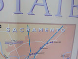 Map Amtrak California Rail Map 1999 June 26 x 34
