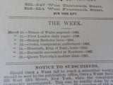 Once a Week An Illustrated Weekly Newspaper Vol VI #21 New York, March 10, 1891