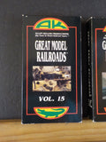 VHS Great Model Railroads Volume 15 & 28 VHS