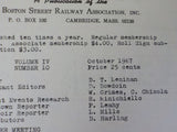 Rollsign Magazine of New England Transit News 1967 October Watertown South Shore