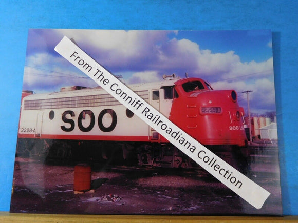 Photo Soo Line Locomotive #2228A  8X11.5 Color