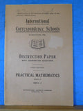 ICS Practical Mathematics 1620 3 booklets  International Correspondence Schools