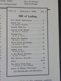 Model Railroader Magazine 1944 January Plans of the Burlington 4-6-4 How to make