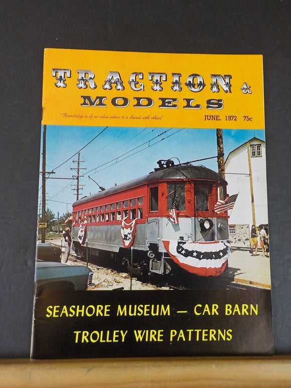 Traction & Models 1972 June Trolley wire patterns Santa Barbara car barn