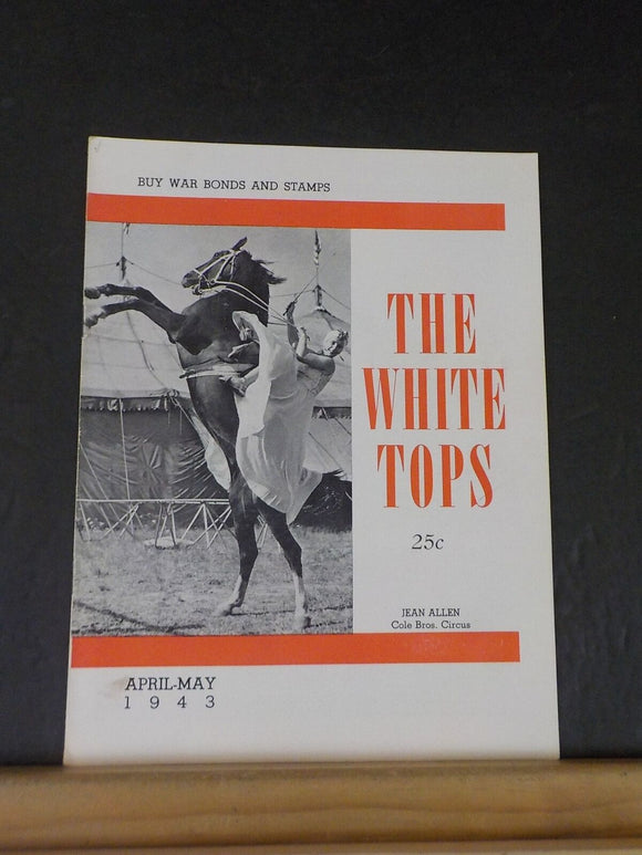 White Tops Circus Magazine 1943 April May Two-Day Visit with Cole Bros Circus