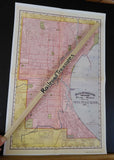 Map Milwaukee 1894 Rand McNally & Co Atlas of the World Reprint