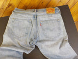 Levi's 501 Men's distressed jeans Button Fly 31 X 34  TWO PAIR well worn
