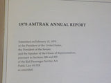 Amtrak Annual Report 1978 Soft Cover Damage to Top Corner Financials