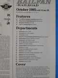 Railfan & Railroad Magazine 1995 October Bluegrass Boats Kansas City Steamtowns