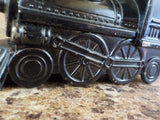 Steam Locomotive Metal Coin Bank 6 x 3 Railroad Train Bank 2-4-2