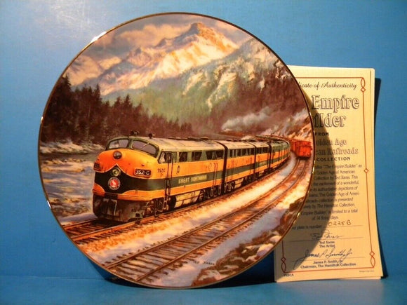 Plate Golden Age of American Railroads Plate Collection Empire Builder GN