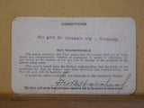 Pass Southern Railway Company Annual Employee Pass 1926 #B6981