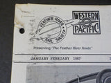Western Pacific Feather River Rail Society The Train Sheet #23 1987  COPY