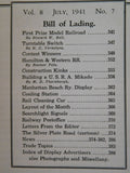Model Railroader Magazine 1941 July Turntable switch Build USRA Mikado Coaling S