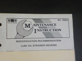 EMD Maintenance Instructions MI 9660 October 1982 Lube Oil strainer housing