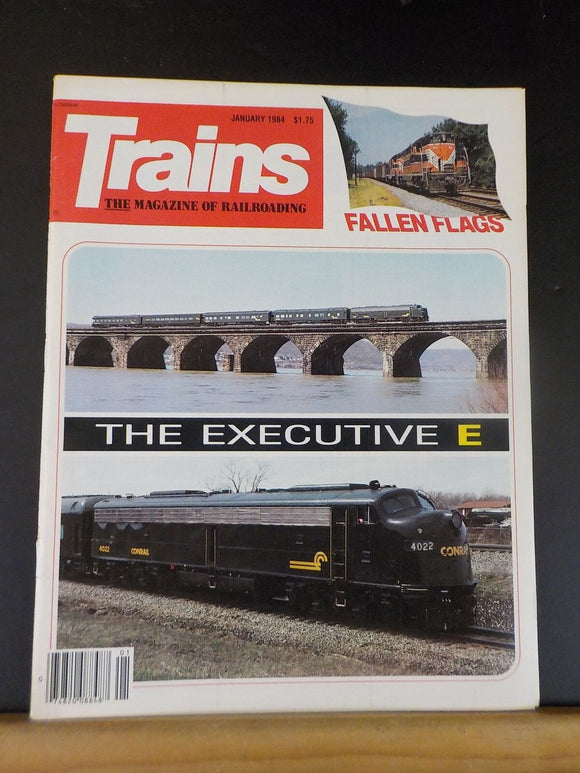 Trains Magazine 1984 January Fallen Flags The Executive E