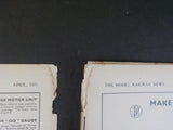 Model Railway News 1951 April Covers loose Great Western Coach drawings