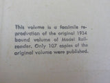 Model Railroader Magazine Bound Volume 1 January-December 1934  Vol 1 Reproducti