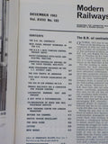 Modern Railways 1963 December BR oil contracts New Tyneside central freight depo