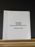 NYNH&H 1964-69 Woodlawn to Boston Line Signal Plans Track charts    Binder