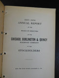 Chicago Burlington & Quincy Railroad Company Annual Report 1918 MAP
