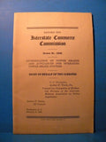 Interstate Commerce  Docket #13528 1923 Power brakes Appliances