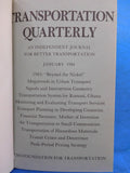Transportation Quarterly By Brian Cudahy Volume 38 1984