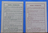 Erie Lackawanna Suburban Timetable Lot of (2) Main Line Bergen County Line