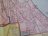 Map Milwaukee 1894 Rand McNally & Co Atlas of the World Reprint
