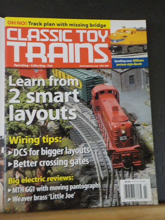 Classic Toy Trains 2005 July Lehigh Valley Layouts Lionel smoke units factory