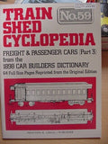 Train Shed Cyclopedia #59 1898 Freight and Passenger Cars Part 3