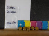 Button Pullman Lot of 5 Scoville  Gold in color
