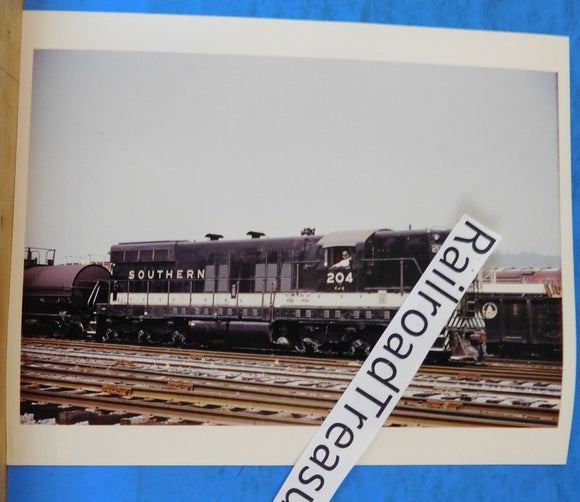 Photo Southern Railroad Locomotive #204 8 X 10 Color Birmingham al 1971