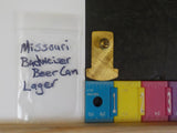 Jaycees Missouri Budweiser Lager Beer Can Red, White, Blue PIN