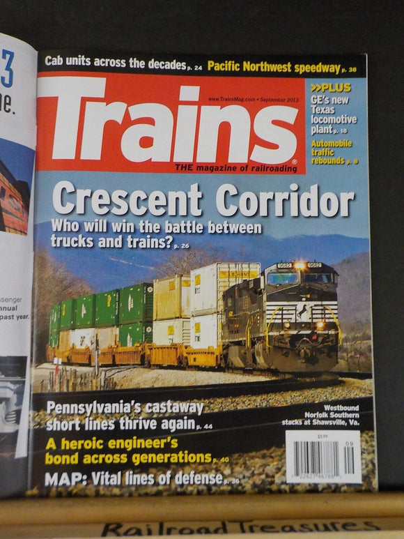 Trains Magazine 2013 September Crescent Corridor GE Texas Loco plants