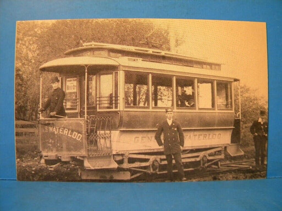 Postcard Geneva & Waterloo car #2 Border City