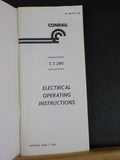 Conrail Electrical Operating Instructions 1973 C.T. 290 Soft Cover