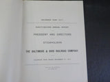 Baltimore & Ohio Railroad Company Annual Report 1917 92nd   MAP