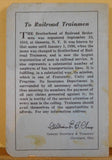 Brotherhood of Railroad Trainmen Constitution 1960 Trainmen Insurance Department