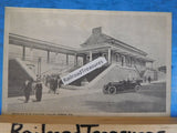 Postcard Reading Railroad Station Valley Forge PA reprint