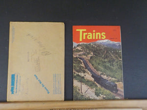 Trains Magazine 1946 August Stamped sample issue Sandusky Bay Bridge C&EI Sandy