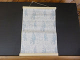 Decoration Sailing Ship flag scroll Nautical theme Blue wall decor