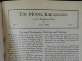 Model Railroader Magazine 1936 July Plans for PRR K-4 pacific