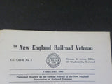 New England Railroad Veteran 1969 February Vol 27 #3