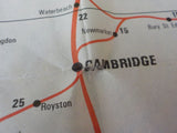 Map British Rail Passenger Network 1977 International Passenger Network