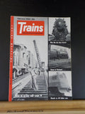 Trains Magazine 1956 February Steam in Cincinnati How to re-lay rail