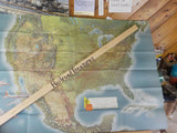 Map American Airlines System Map T197R Population 1962