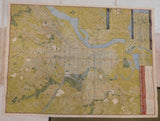 Map PTC Map of Philadelphia #3 1943 Showing Street Car Bus and Subway Lines