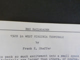 B&O Railroader Magazine #1 1972 January February Vol 1 #1 Wreck report West VA