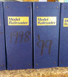Model Railroader magazine binders lot of 7  Handwritten years Large 4.25 inches